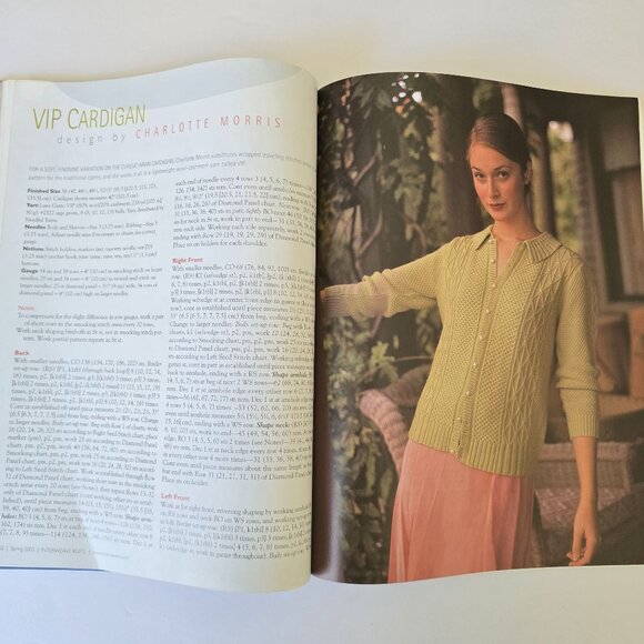 Interweave Knits Spring 2003 Magazine Featuring Vintage Chic Patterns & Spring K - Picture 15 of 16
